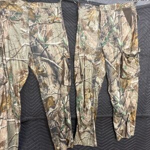 TWO PAIR-Rocky Realtree All purpose Gray Mens large (approx 36/32) hunting pants